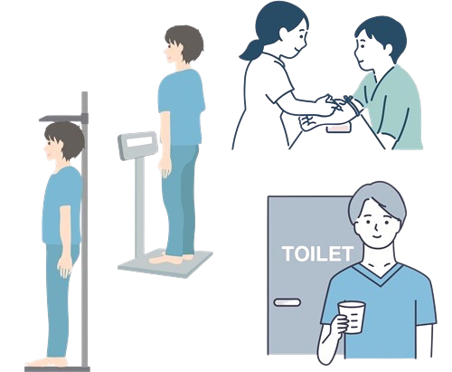 健康診断の受診の流れ 健康診断の実施